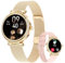 Tipmant Montre Connectée Femme Ronde avec Appel Bluetooth, Montre Intelligente avec Fonction Féminine, Montre Podometre Etanche IP68 avec Cardiofrequencemetre SpO2 Sommeil Calories pour Android iOS