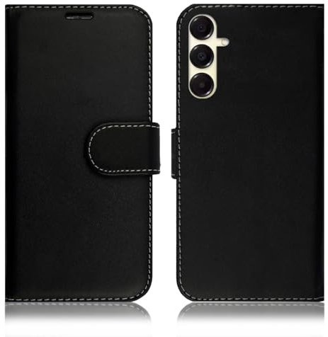 Case For Samsung Galaxy A16 Leather Flip Wallet Card Holder Magnetic Phone Cover Black