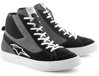 Alpinestars Stated Shoes Motorradschuhe Sneaker Schwarz Grau Weiß, 45 EU = 11.5