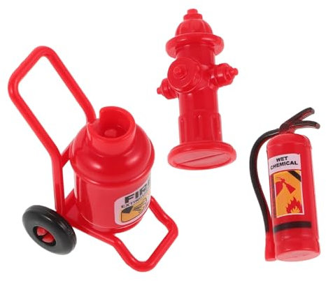OSALADI Estintore Giocattolo Miniatura Decorazione Idrante Antincendio Per Casa Delle Bambole Accessorio in Plastica Per Mini Case Oggetti in Miniatura Per Paesaggi