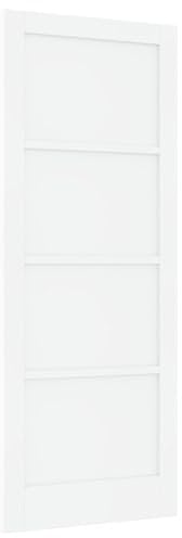 vidaXL Puerta Interior ORKDAL Blanca 83x211x4 cm de Madera Maciza de Pino