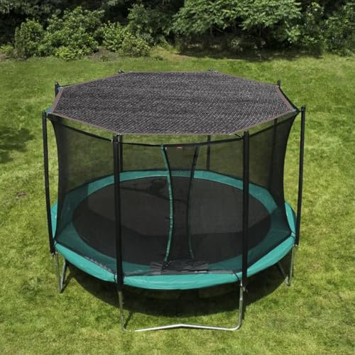 Trampolin Sonnenschutz Abdeckung, Ø 183 244 305 366 427 cm Trampolin Sonnenschutz Netz, T-rampolin Überdachung Abdeckung, UV-resistent Sonnensegel, Trampolinzubehör