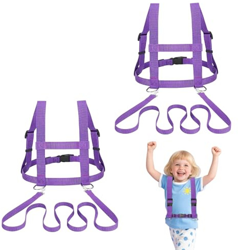 Pferdeleine zum Spielen für Kinder, 2 Stück Pferdegeschirr für Kinder zum Spielen, Pferdeleine Kinder，Pferdegeschirr Kinderleine mit extra Langer Leine, für Kinder für Spielen Skifahren Rollenspiel