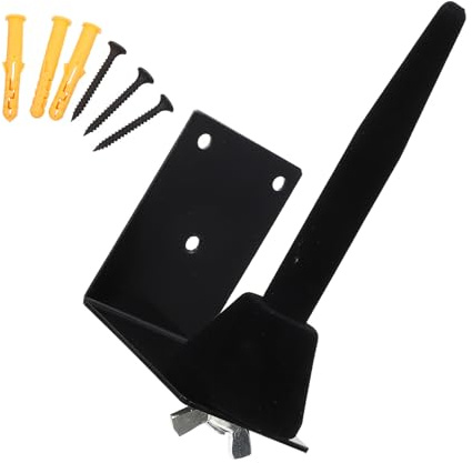 LALADEFIEE Robuster Flötenhalter aus Eisen in Schwarz Wandmontierte Klarinettenhalterung zur Stabilitätsverbesserung Dual Use Flötenständer für Querflöte und Klarinette mit 3 Schrauben