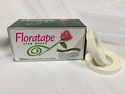 Floratape Stielwickel, 1,27 cm, Weiß