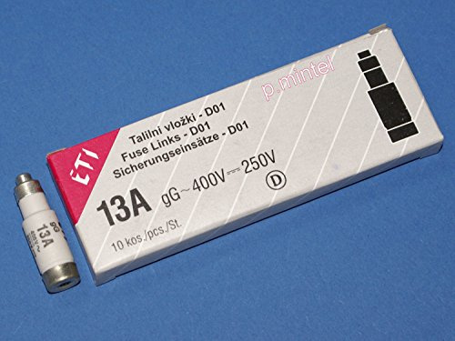 ETI 10x NEOZED E14 D01 Metall Schmelzsicherung 13A IEC 60269