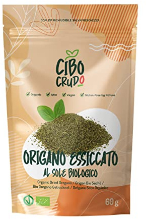 Italien Origan Bio - Qualité Premium - 60g. Oregano Séché au Soleil de Culture Biologique. Idéal pour aromatiser. Origano Siciliano.