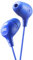 JVC Marshmallow In-Ear Headphones Tangle Free Earphones with Memory Foam Earbuds - Blue