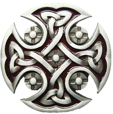 Urban Backwoods Celtic Cross Knotwork II Gürtelschnalle für Wechselgürtel Buckle