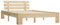 vidaXL Kiefernholz Massiv Bettgestell Holzbett Futonbett Doppelbett Massivholz Bett Bettrahmen Lattenrost Schlafzimmerbett 140x200cm