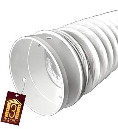 Universal Tumble Dryer Vent Hose Extension Kit 4 102mm 2 Metre Including Connector/Fixing Studs