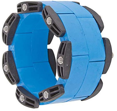 WITTKOWARE 150mm Mauerdurchführung (DN150 Gliederketten-Dichtung), Durchführung für 1 Mediumrohr oder Kabel 105-115mm