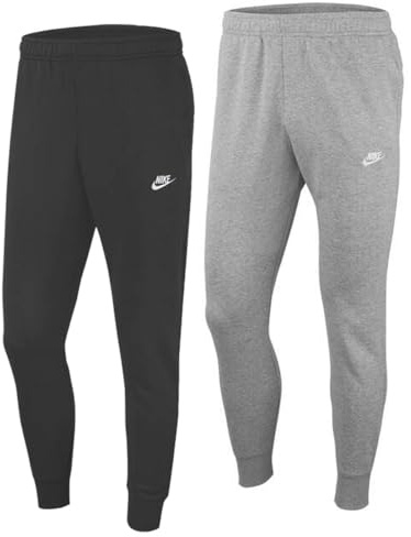 Nike Mens M NSW Club JGGR FT Pants, Black/Black/White, 3XL