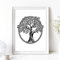 Din A4 Kunstdruck ohne Rahmen - Lebensbaum - Baum des Lebens Yggdrasil Keltisch Kelten Grafik Druck Poster Bild