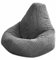Beautiful Beanbags - Jumbo Cord Beanbag Chair, Large Plush Jumbo Cord High Back Lounger, Recliner (Grey)