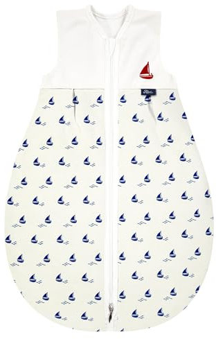 Alvi Schlafsack Baby Mäxchen light I leichter Babyschlafsack ärmellos I Sommerschlafsack Jungen und Mädchen I 100% Baumwolle