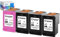 Curxer Wiederaufbereitete Tintenpatrone mit hoher Ergiebigkeit Ersatz für HP 62 62XL 62 XL C2P05AE C2P07AE kompatibel mit Envy 5540 5660 7640 7645 Officejet 250 5740 5745 5746 Drucker (3 Schwarz, 1