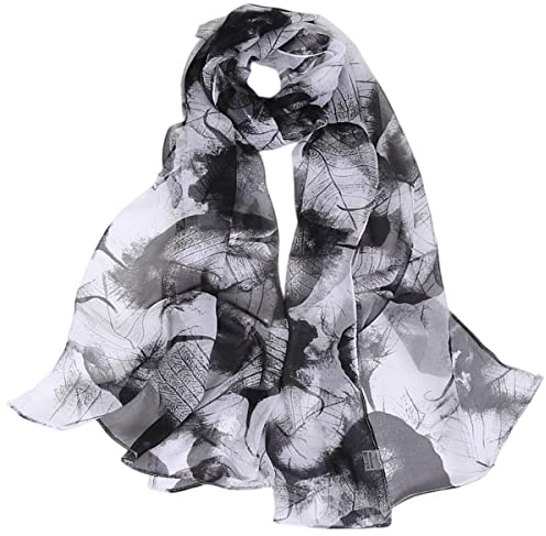 FAIRYGATE Chiffon Retro Schal Damen Leichtes Halstuch Seiden Chiffon Halstuch für Mädchen Frauen 50er Jahre Halstuch Kopftuch 50031