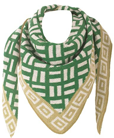 FASHION YOU WANT XXL Schal flauschig schal-tuch damen dicker dreieckstuch groß Wolle UNI Farben kuschelig (Fgrün)