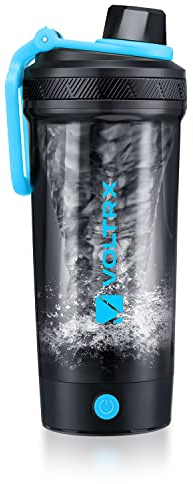 VOLTRX Bottiglia shaker, frullatore elettrico per frullati proteici ricaricabile USB C, tazze shaker per frullati proteici e frullati sostitutivi dei pasti, senza BPA, in Tritan, 24oz