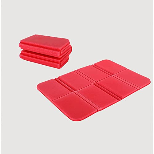 ADITAM KANBUN Beach Camping Mat Plegable portátil pequeño Picnic Mats Proof Pad Cojín Plegable XPE para Exteriores (Color : Red) Double The Comfort