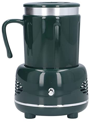 Portable Cooling Cup, Coffee Mug Warmer Beverage Cup Cooler Warmer Cup Mini Refrigerator Electric Summer Drink Cooler Kettle Drink Instant Quick Cooling Cup Cold Drink Machine for Home Office(Green)