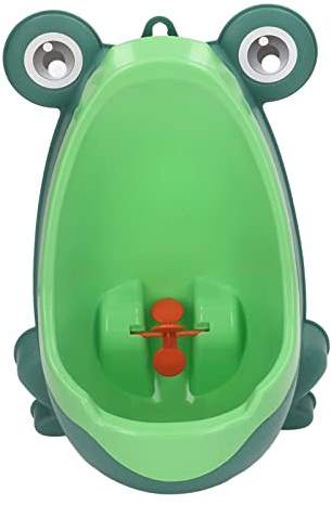 Kinder-Urinal, Kunststoff, Lustiges Zielziel, Wandmontage, Töpfchentraining, Urinal, Wandmontage-Toilette für und Kleinkinder (Grün)