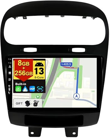 BXLIYER - [8G+256G, 8-Core] - Android 12 IPS Autoradio für FIAT Freemont Dodge Journey Leap (2012-2020) - Kabellos CarPlay/Android Auto/DSP - Kamera & MIC - 9 Zoll 2 Din - DAB SSWC Fast-Boot 360-CAM