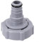 P6H1419 Vanne de vidange, adaptateur de vidange de rechange pour tuyau de piscine, adaptateur de tuyau d'accessoires, pièce grise