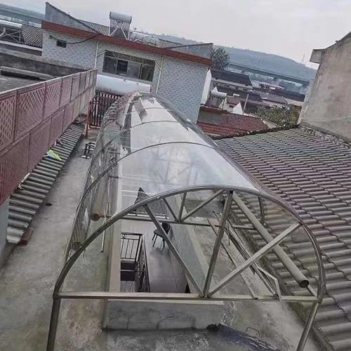 Polycarbonate Sheets, Transparent Rainproof Board, UV Protected, Reinforced Cold Flexible Strong Impact and Shatterproof Panel, Outdoor Awning Covers, Roof Cladding, Greenhouse Shed Canopy ( Size : 6.