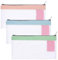 Gjinxi 3 Stück transparente Federmäppchen transparenter Federhalter mit Reißverschluss Federtaschen Federmäppchen für Kinder transparente Make-up-Tasche transparente Tasche für Büro Schulbedarf