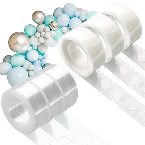 Glue Dots For Balloons 4/6/10Pcs DIY Balloon Decorating Garland Strip And Glue Point Dots Tape For Balloon Arch Decorations Making(YWRX-ZZ-6Pcs)