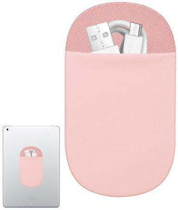 External Hard Drive Holder for Laptop, Reusable Adhesive Laptop Bag for External Hard Drive, No Glue Compact Elastic Case for