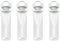 OTOTEC Kurbelkeil, Fahrradspindel, 9,5 x 40 mm, Fahrradstifte, Tretlager, Keil, Fahrradzubehör für Fahrrad, Moped, verzinkter Stahl, 4 Stück