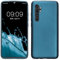 kwmobile Case kompatibel mit Xiaomi Mi Note 10 Lite Hülle - Schutzhülle aus Silikon metallisch schimmernd - Handyhülle Metallic Karibikblau