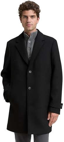 TOM TAILOR Herren 1046987 Wollmantel mit Reverskragen