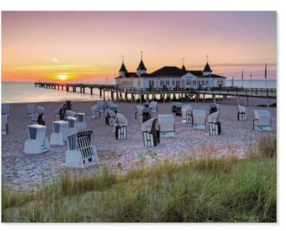 Ostseebad Ahlbeck, Usedom，Puzzle 1000 Teile für Erwachsene, Klassische Puzzle Puzzle Schwierig für Kid Surprise Birthday für Family Home Decor Art Puzzle（50x70cm）-B28
