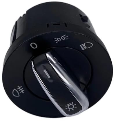 RAQXOLPB Scheinwerferschalter Kompatibel Mit VW Für Golf Plus 5M1 521 Für Golf V 1K1 2005 2006 2007 2008 2009 Scheinwerfer Nebelscheinwerfer Steuerschalter Einstellen 3C8941431B