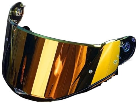 QAUUCP Helm Visier Motorradhelm Visier Integralhelm Motorradzubehör Schildlinse Helmvisier Motorrad(Aurora Red)