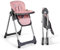 Ms BabyWorld - Trona Para Bebe Evolutiva Tasty | 7 Posiciones De Altura y 3 De Reclinación | Bandeja Extraíble y Reposapiés Regulable | Portatil, Plegable, Hasta 3 años
