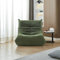 Sitzsack Sofa,Sofa Sessel Bodensofa Läufer Sofas Boden mit Rückenlehne Einzelsofa Puff Chair Meditationsstuhl mit Rückenlehne Sitzsack für Wohnzimmer Schlafzimmer Büro Lesesessel(grün)