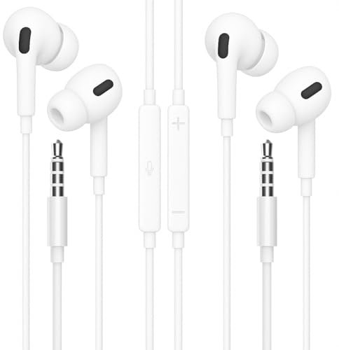 KP TECHNOLOGY In-Ear 3.5mm Earphones Headphones For Sony Xperia 10 VII/Xperia 1 VII/Xperia 1 VI / 10 VI/Xperia 10 V / 5 V / 1 V / 10 IV / 5 IV / 1 IV / 10 III / 5 III / 1 III (2PACK JH-082)
