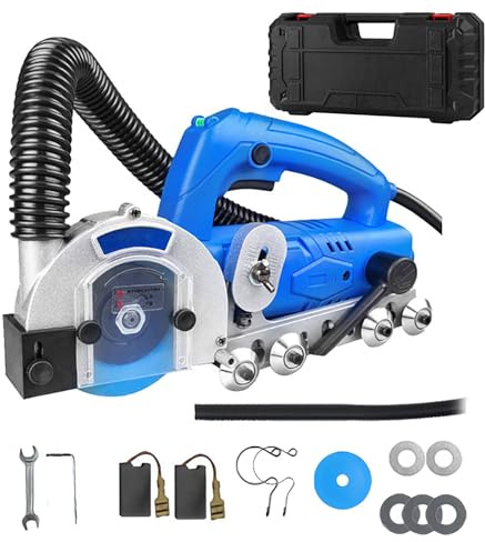 Pulitore elettrico per giunti di piastrelle, macchina portatile per la pulizia dei giunti di piastrelle con profondità regolabile, fessura per la pulizia delle fessure delle(850W)