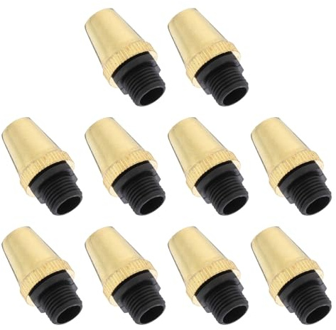 Alipis Lot de 10 Pinces de Fixation de Câbles Dorées pour Lustres Connecteurs de Cordon Décharge de Traction Clips Suspendre de Plafond Accessoires DIY pour Éclairage Robustes et