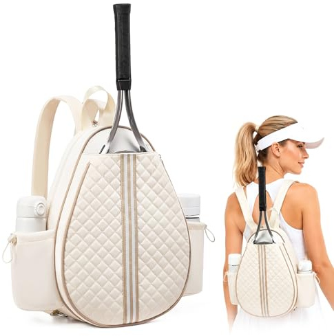Umllpet Tennisrucksack Tennistasche Damen Herren für 2 Tennisschläger Wasserdicht Rucksack mit Mehreren Fächern Zaunhaken Sportrucksack für Tennis Badminton Pickleball Padel Squash Tasche Unisex