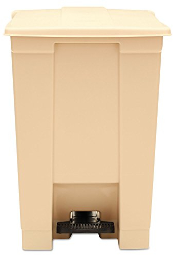 Step On Container,12 Gallon,16-1/4x15-3/4x17-1/8,Beige, Sold as 1 Each