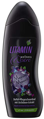 Litamin Bad Schaumbad Magische Momente, 2er Pack (2 x 750 ml) - pflegendes Schaumbad, entspannend & feuchtigkeitsspendend, ohne Parabene, Silikone & Mikroplastik
