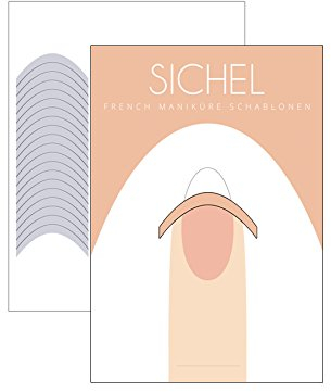 French Maniküre Schablone Sichel - French Nail Smile Line - 51er Pack
