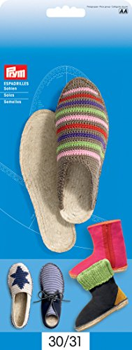 Prym Love 975097 Sohlen für Espadrilles, Boots und Sneaker in Größe 30/31