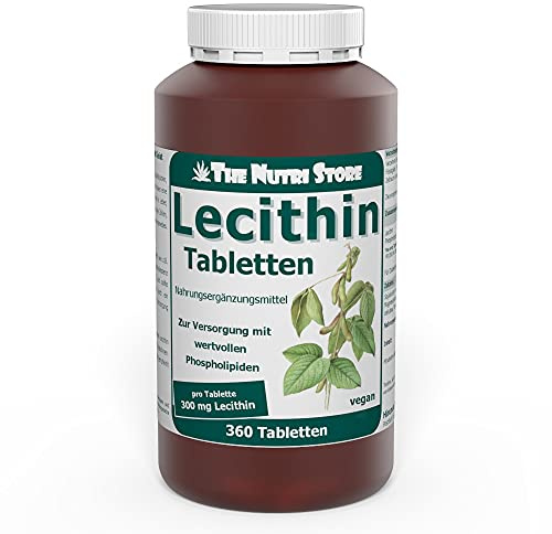 Lecithin 300 mg vegane Tabletten 360 Stk. - Aktivierung von Körper und Geist
